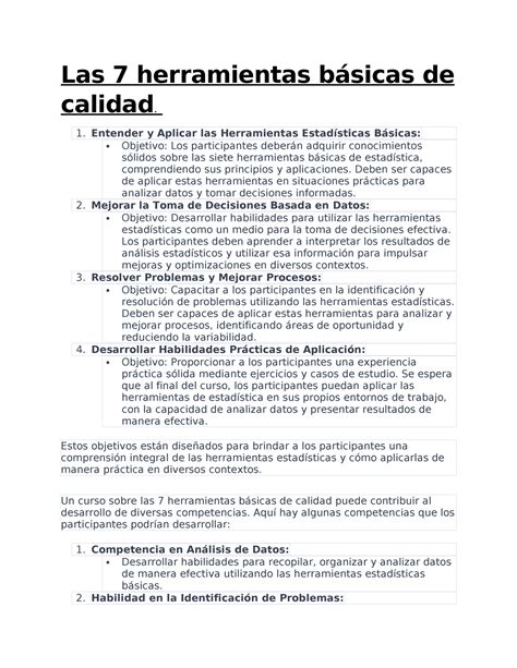 7 herramientas basicas calidad Las 7 herramientas básicas de calidad