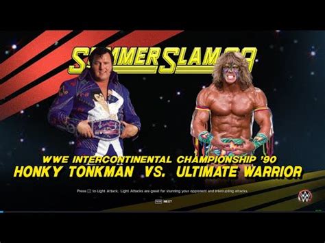 WWE 2K23 Honky Tonk Man VS Ultimate Warrior WWE Intercontinental