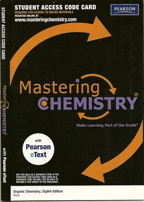 Amazon Organic Chemistry MasteringChemistry Student Access Code