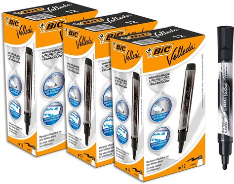 Bic Velleda Feutres Pour Tableau Blanc Effa Ables Sec Pointe