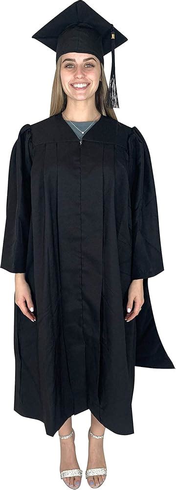 Cappe Diem Masters Graduation Deluxe Black Cap And Gown 2022 Tassel