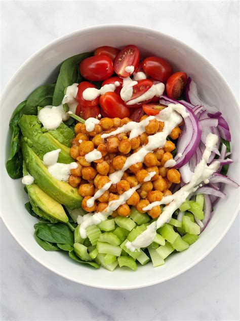 Buffalo Chickpea Salad Recipe Vegan Ranch Dressing Vegan Ranch Vegan Dishes Easy