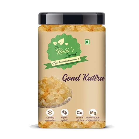 The Rabb S Secret Gond Katira Pure Organics Jar Gm Tragacanth Gum