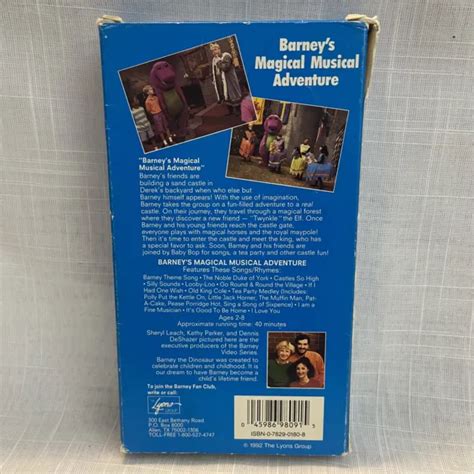 BARNEY BARNEYS Magical Musical Adventure VHS 1993 EUR 10 92