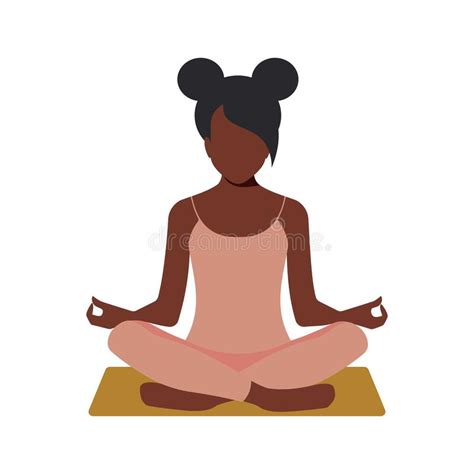 Yoga Dark Skinned Girl Stock Illustrations 90 Yoga Dark Skinned Girl