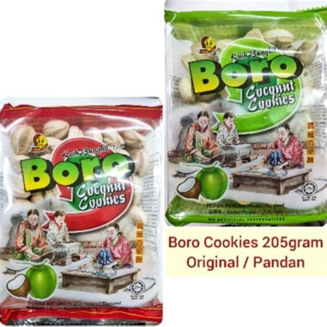 Ready Stock Boro Coconut Cookies Pandan Cookies Bangkit Shopee