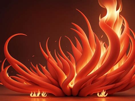 Premium AI Image Fire Flames Burning Red Hot Sparks Realistic Abstract Background