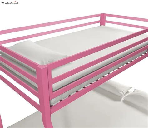 Buy Twin Metal Bunk Bed Pink Online In India At Best Price Modern