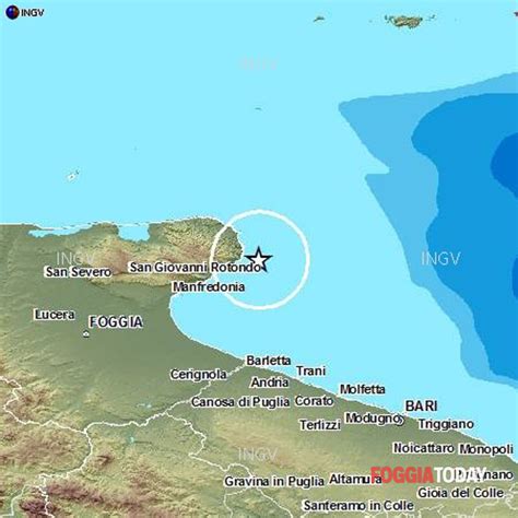 Foggia Terremoto Gargano Scossa Di 4 1 A Vieste Mattinata E Monte