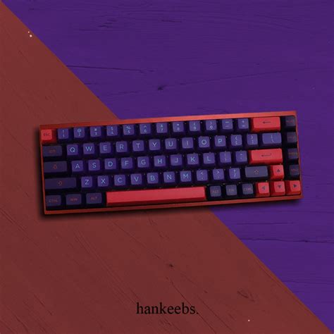 Custom Mechanical Keyboard Kbdfans Tofu Burgundy Red Computers