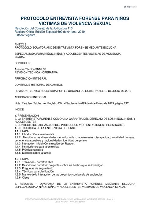 Protocolo Entrevista Victimas De Violencia Sexual PROTOCOLO