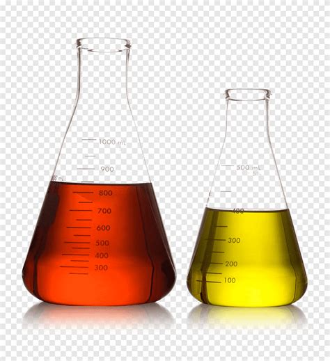 Two Glass Flask Laboratory Glassware Laboratory Flask Chemistry