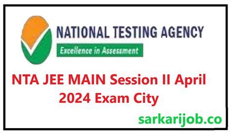 Nta Jee Main Session Ii April 2024 Exam City Result Archives Sarkari