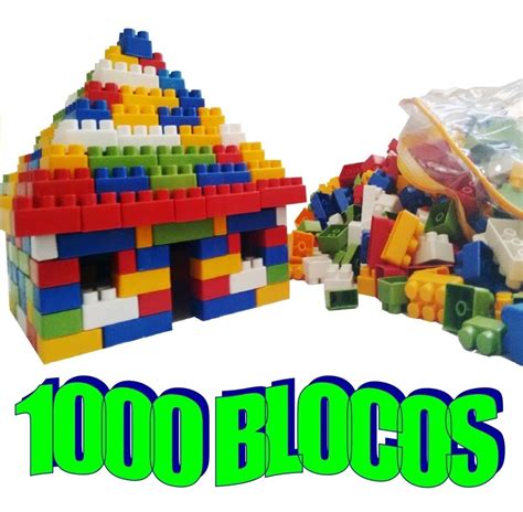 Blocos De Montar 1000 Peças Brinquedo Educativo Promoção R 134 80 em