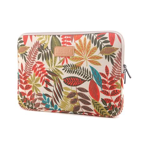 Tuff Luv 14 Lisen Botanical Forest White Laptop Sleeve