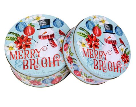 Christmas Holiday Tins Large Christmas T Tins Christmas Tin Sets