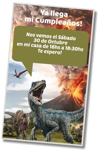 Total 113 images invitaciones de cumpleaños jurassic world Viaterra mx