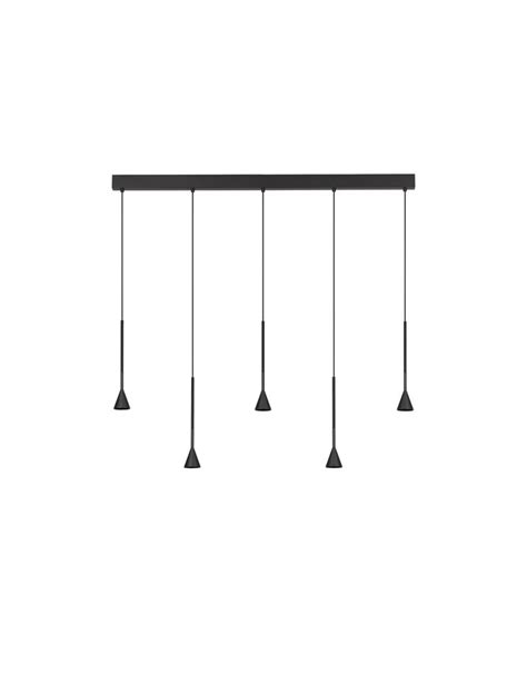 Nova Luce Linear Luminaires Net Black Aluminium