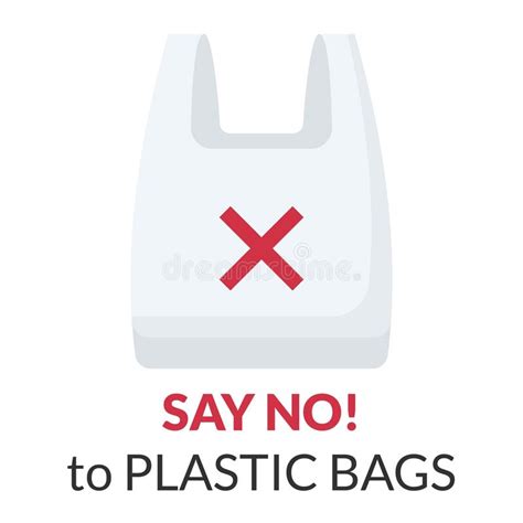 Say No To Plastic Bag International Plastic Bag Free Day Related Stock