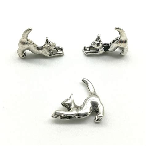 Lot Cat Antique Silver Jewelry Finding Charms Pendants Carfts Diy Ebay