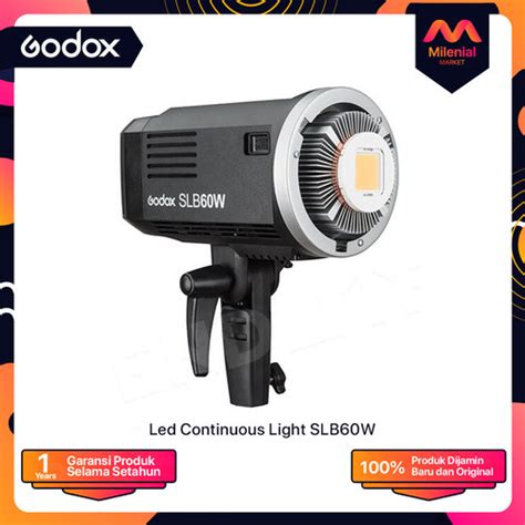 Jual Godox SLB 60W SLB60W Continuous Video LED With Lithium Battery