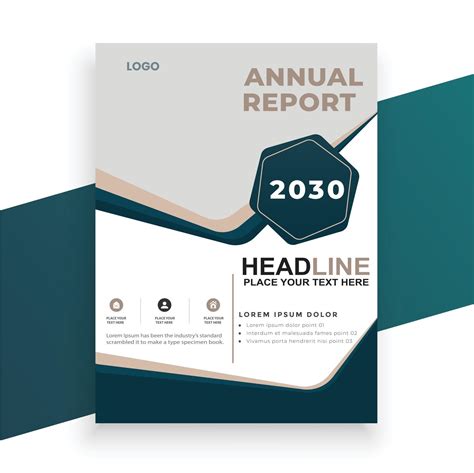 Annual Report Cover Design Template Vector Art At Vecteezy