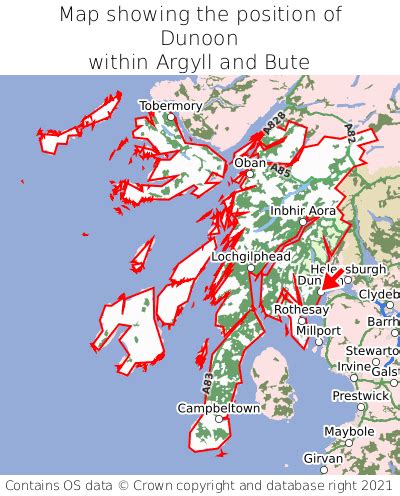 Where is Dunoon? Dunoon on a map