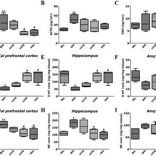 Effect Of LU On CORT A ACTH B CRH C Levels In The Plasma The