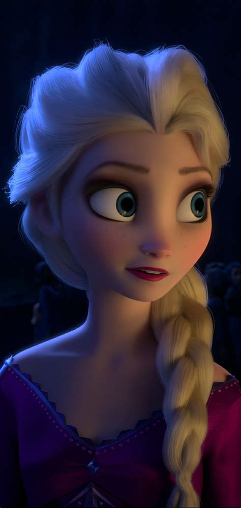 An Animated Frozen Princess With Long Hair And Big Eyes