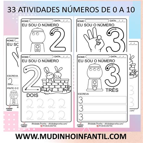 Matemática Para Educação Infantil Com 33 Páginas Mundinho Infantil