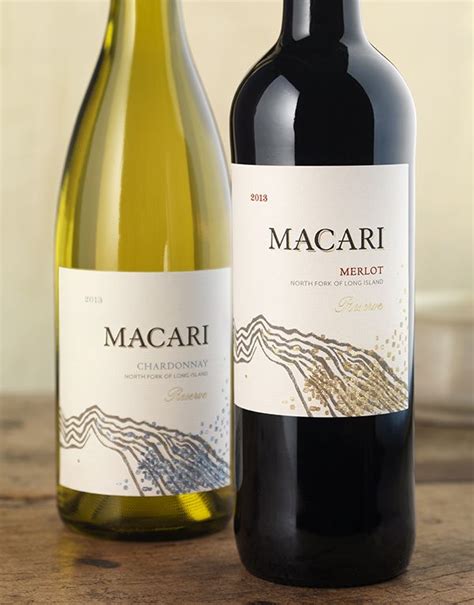 Cf Napa Brand Design Macari Vineyards Cf Napa Wine Bottle Design