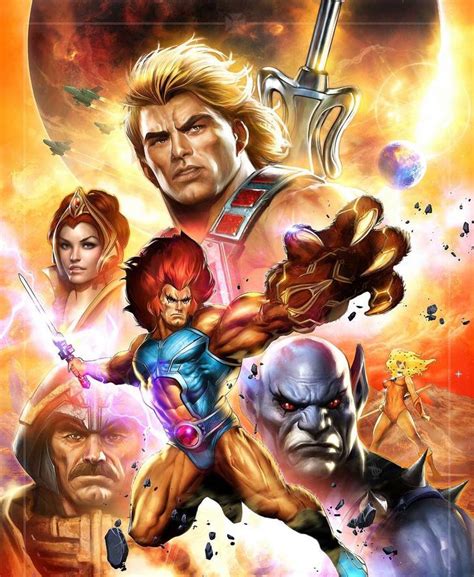 Masters Of The Universe He Man Vs Thundercats Art By Dave Wilkins