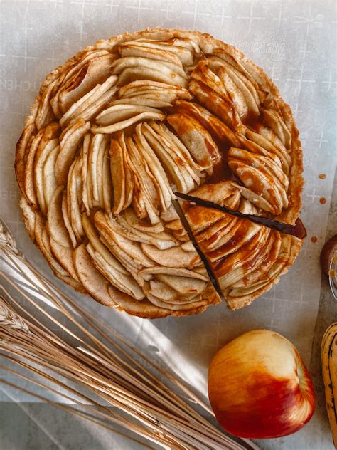 Salted Caramel Apple Tart Thyme With Caroline