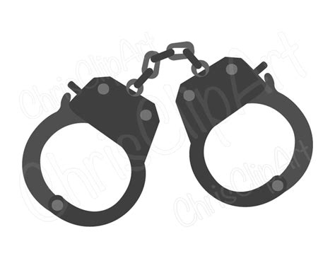 Handcuffs Png Handcuffs Svg Handcuffs Clipart Handcuffs Etsy