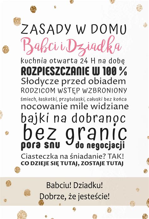 Tabliczka zawieszka drewniana prezent na Dzień Babci i Dziadka 30cm