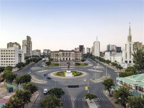 Maputo No Centro Da Cidade Capital De Moçambique Foto de Stock