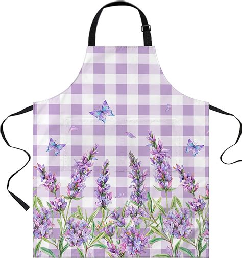 Djngn Sch Rzen F R M Nner Und Frauen Koch Mit Taschen Lavendel Blume