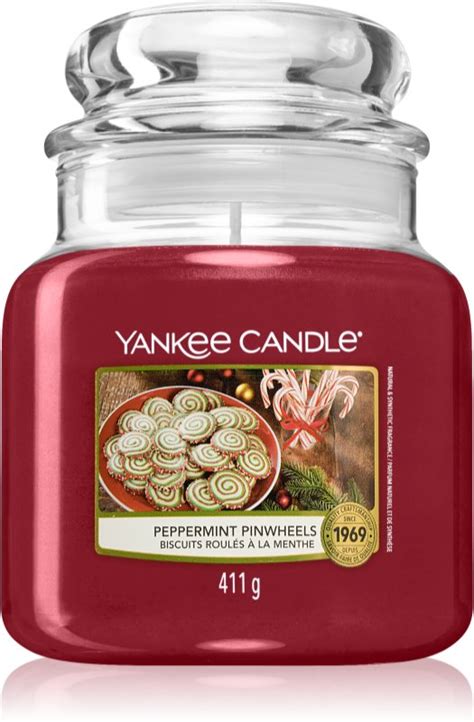 Yankee Candle Peppermint Pinwheels Candela Profumata Notino It