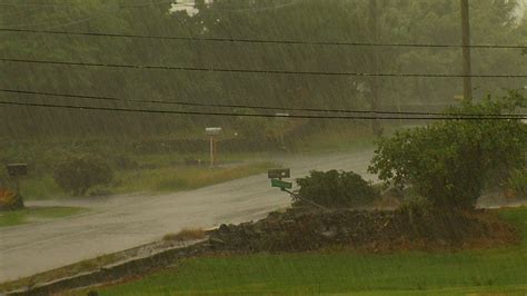 VIDEO: Rain From Hurricane Madeline Arrives