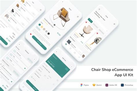 Chair Shop Ecommerce App Ui Kit Graphic By Betush Creative Fabrica