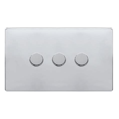 Click Definity Complete Polished Chrome Gang Way W Dimmer Switch