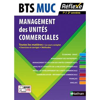 Management Des Unit S Commerciales Bts Muc Toutes Les Mati Res R Flexe