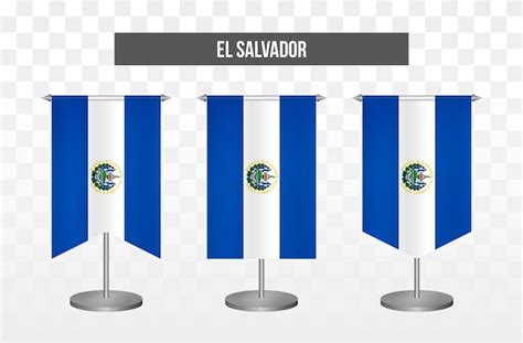 Premium Vector Realistic Vertical 3d Vector Illustration Desk Flags