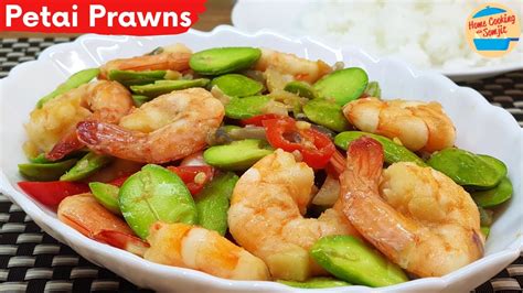 Stir Fry Petai With Prawns Stink Beans With Prawns Recipe Youtube