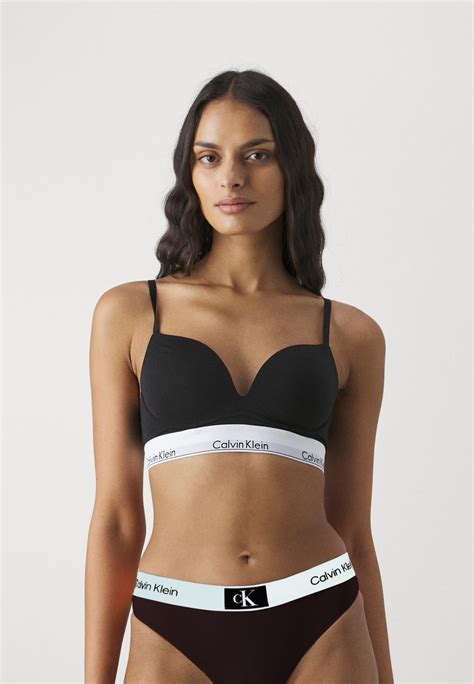 Calvin Klein Underwear Plunge Soutien Gorge Push Up Blacknoir Zalandofr