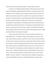 Minimum Wage Persuasive Essay Persuasive Essay On Minimum Wage 2022