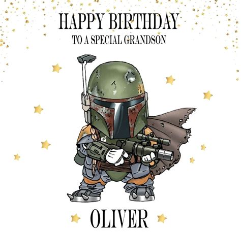 Boba Fett Birthday Card