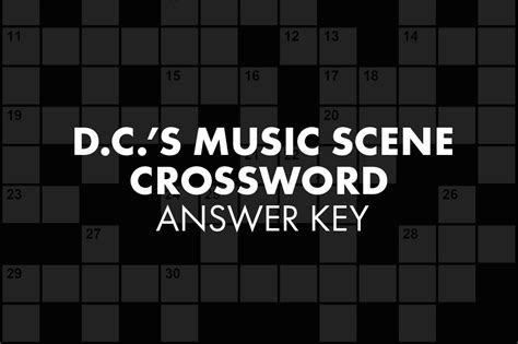 Crossword Answer Key November District Fray