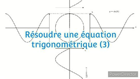 Math Matiques R Soudre Une Quation Trigonom Trique Youtube