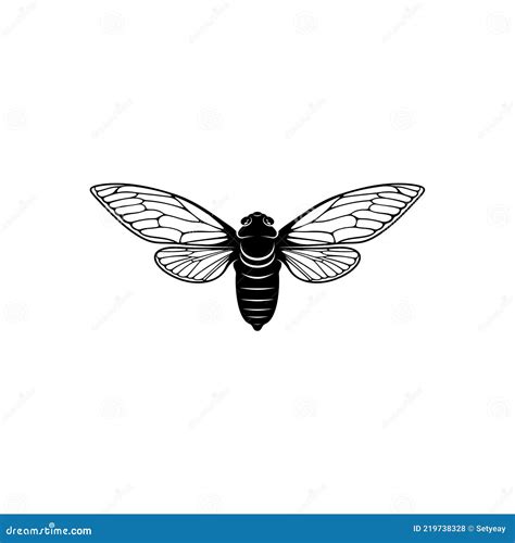 Cicada Design Vector Illustration Creative Cicada Logo Design Concept